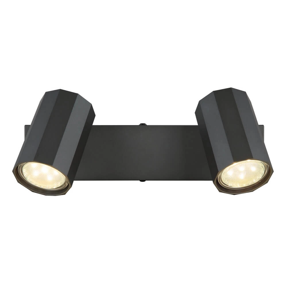 Plafonnier gris James double Globo 9007371459834