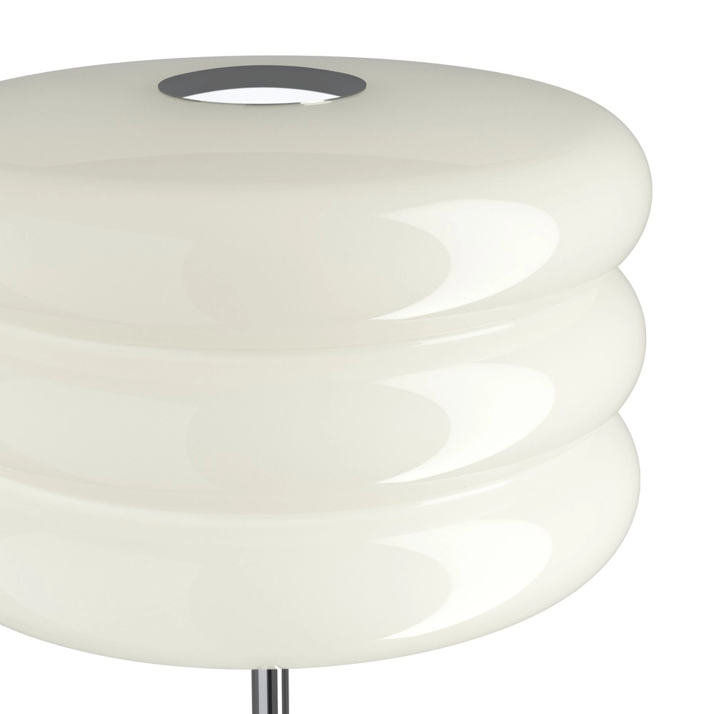 Lampadaire de conception Tortora chrome avec blanc Ø 30cm Eglo 9008606405619