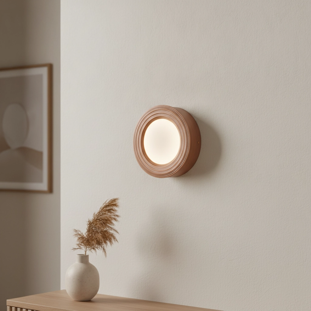Applique murale Orbique caramel Ø 16cm