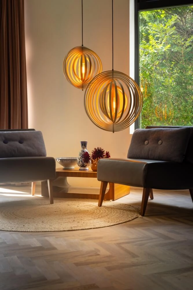 Lampe suspendue en bois Woody Ø 59 cm ETH 8720195305330