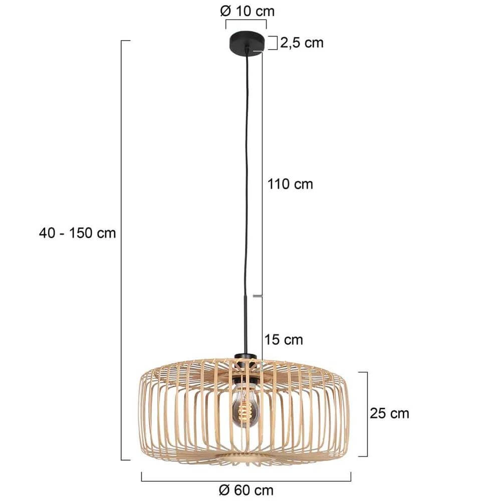 Suspension en bambou Bloeba Ø 60cm Steinhauer 8712746177244