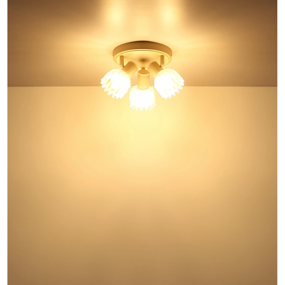 Spot de plafond 3 lumières Planta brun sable Globo 9007371572939