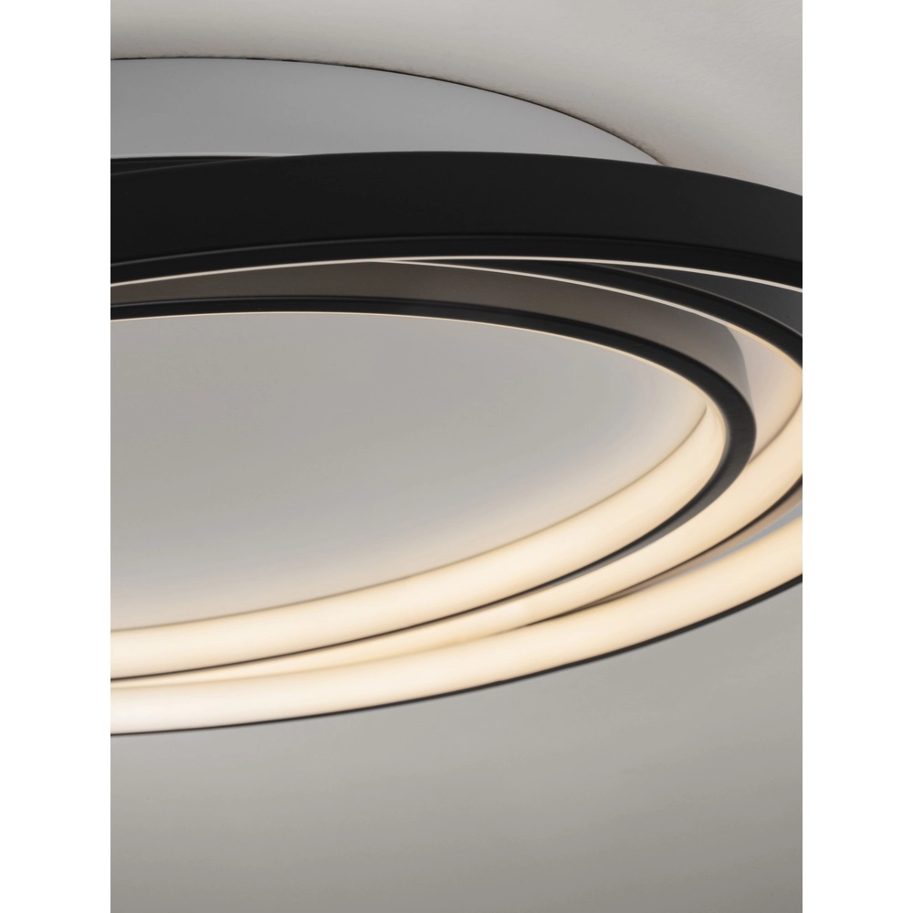 Plafonnier rond Arbor noir Ø 54cm Lyora 5212017454935