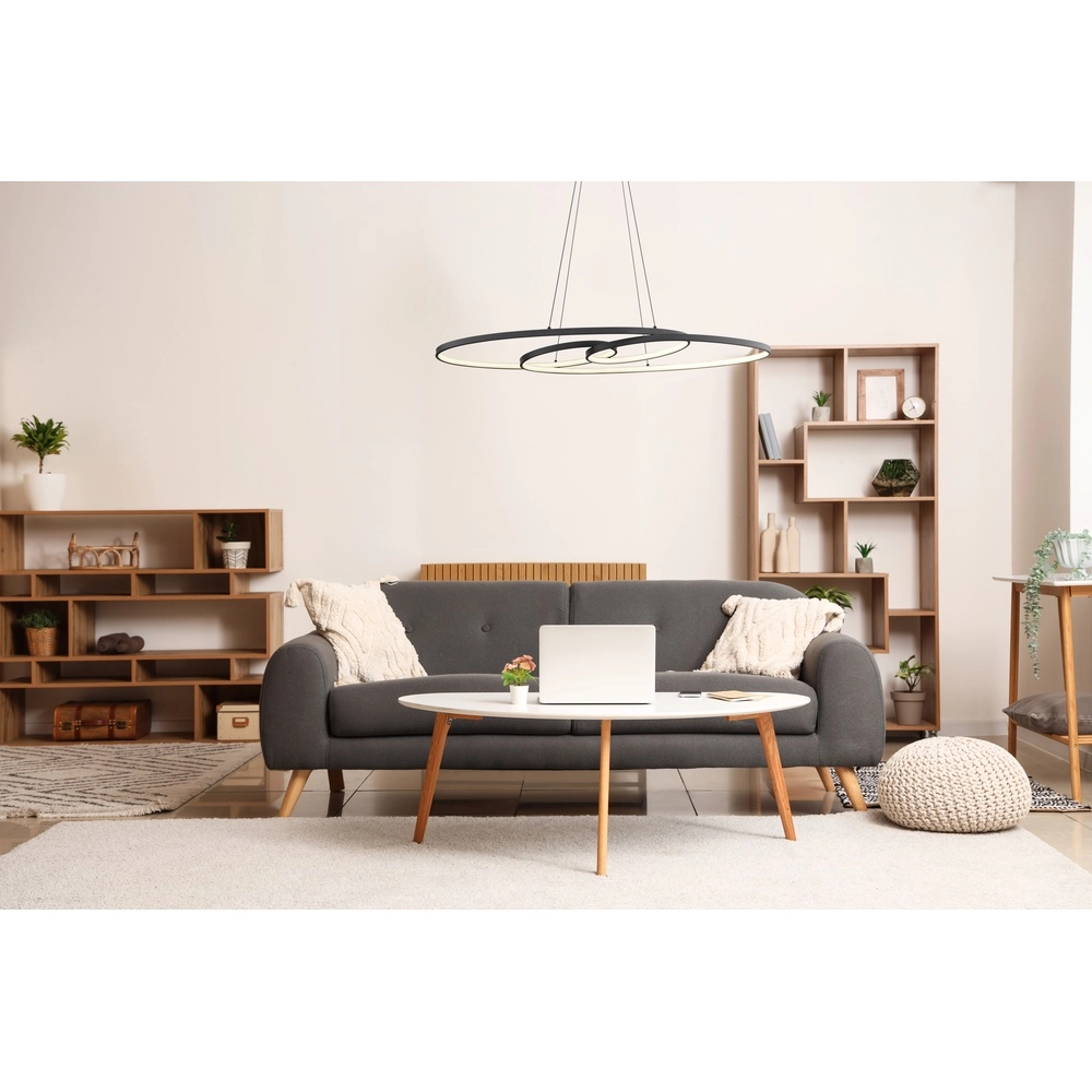 Lampe pendante de conception Spira Noir Globo 9007371450251