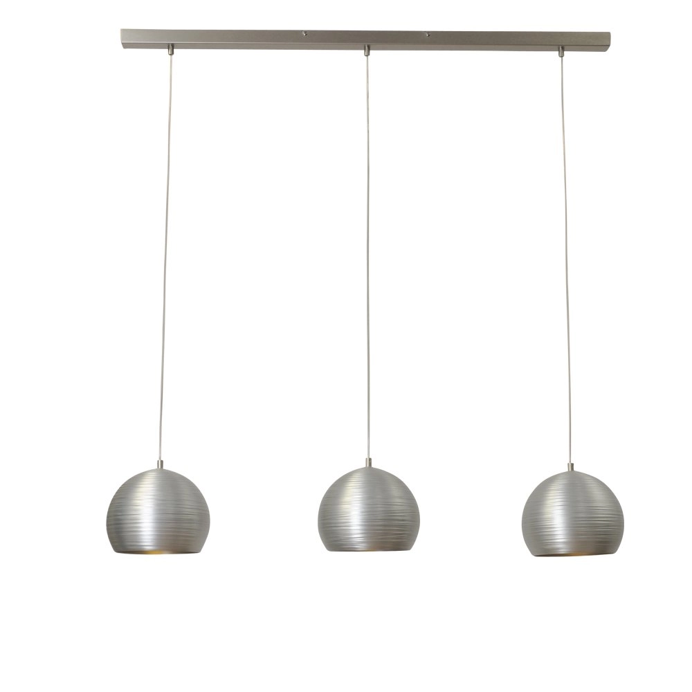 Lampe de Table à manger Concepto 3x20 gris métallisé Lampe de Table à manger Concepto 3x20 gris métallisé