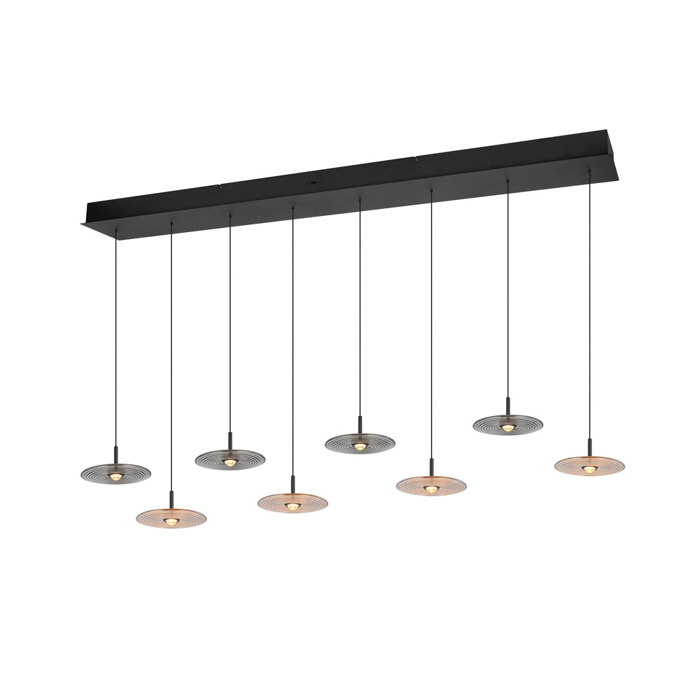 Lampe pendante de conception Sirena 8 lumières