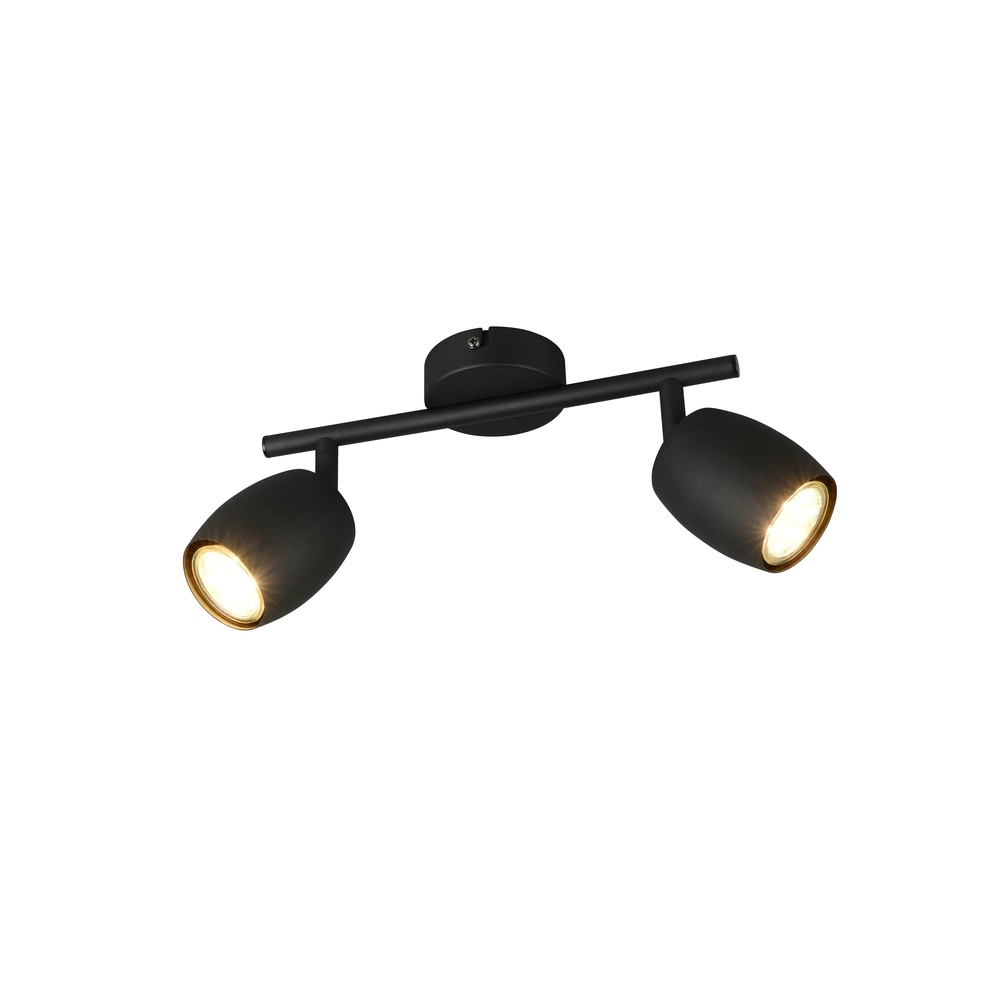 Plafonnier Nancy 2 lumières noir