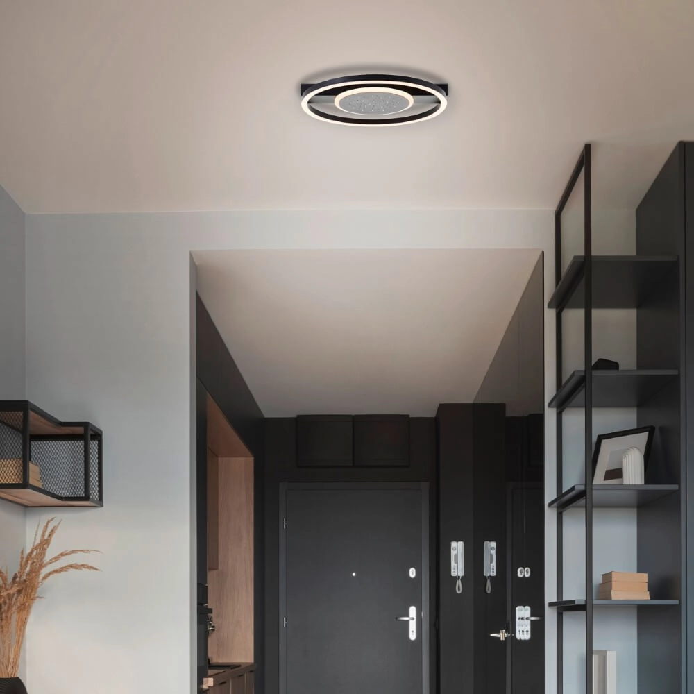 Plafonnier rond Reno modèle Ø 37cm Brilliant 4004353428364