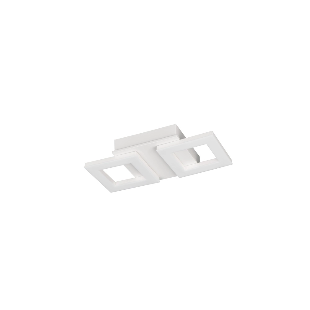 Lampe de plafond à design Cemi Blanc carré Trio 4017807704303