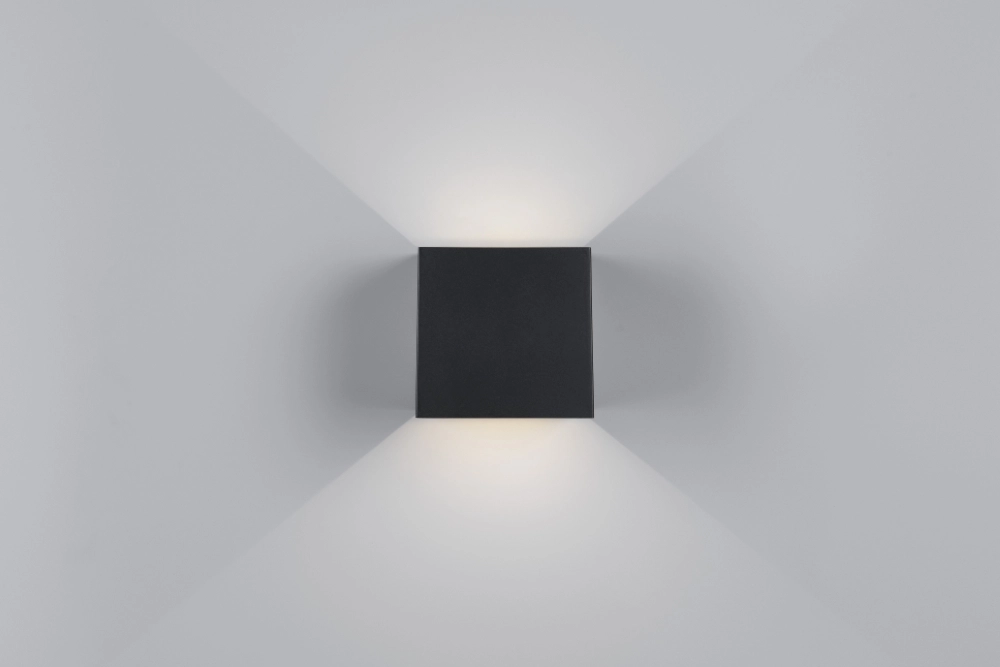 Applique murale rechargeable Genie Noir avec capteur Trio 4017807636376