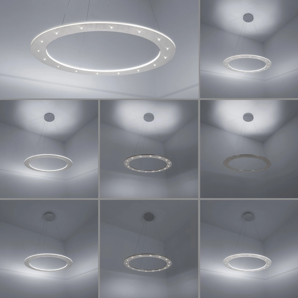 Suspension LED Pure Cosmo Métal brossé - Ø 75cm Paul Neuhaus 4012248350751