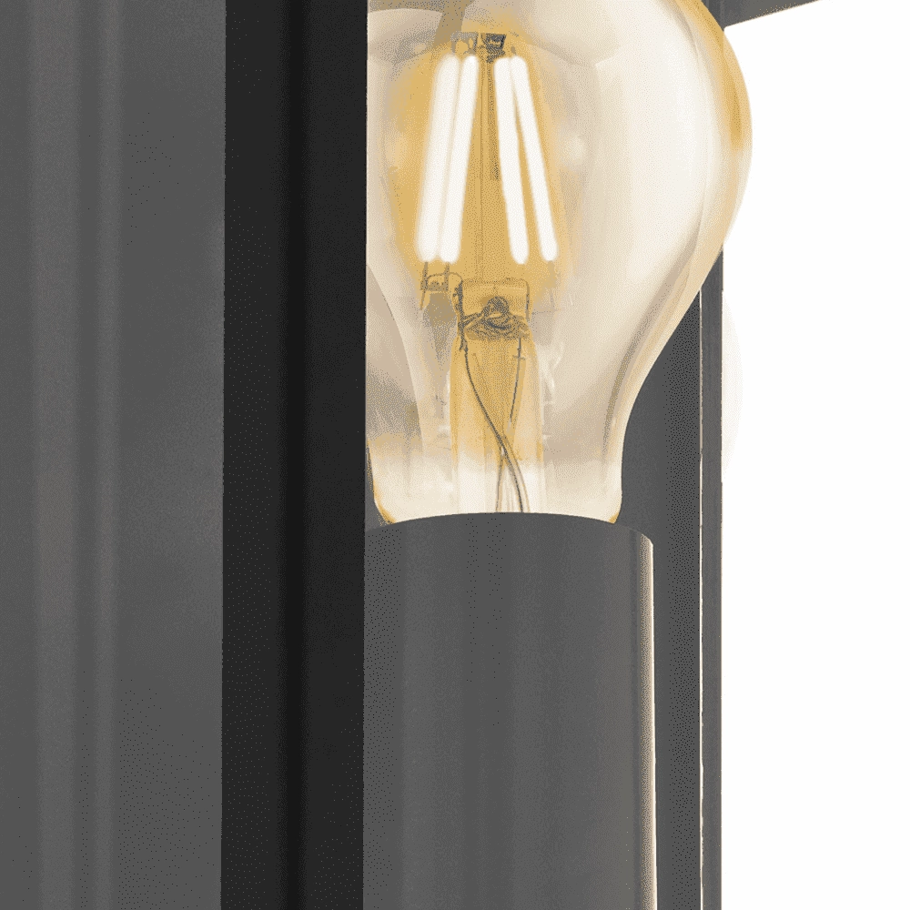 Lampe d'extérieur noire Alamonte avec détecteur de mouvement Eglo 9002759995874