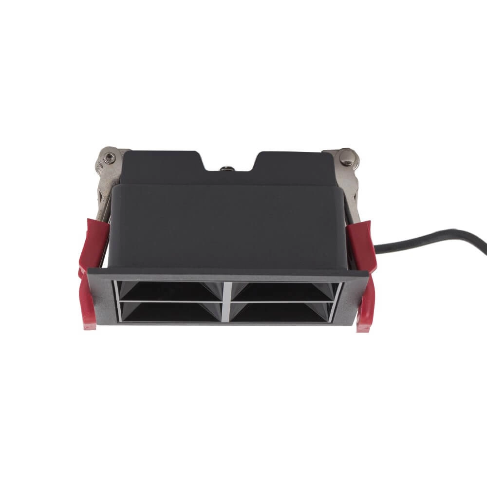 Spot encastrable noir Midi Led 2x2 LED - 4000K Lyora 5903139100649