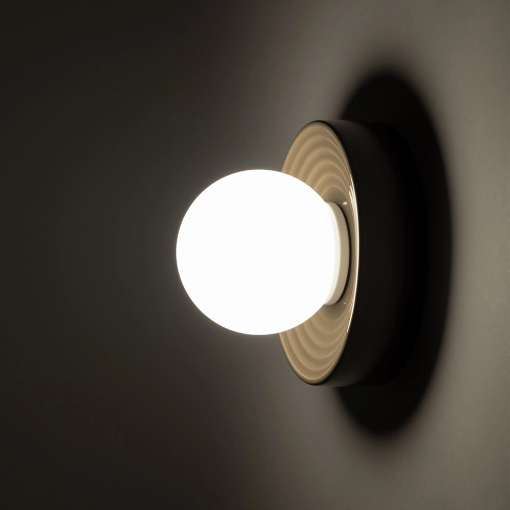 Lampe murale de conception Clay brun Ø 16cm Lyora 5903139117500