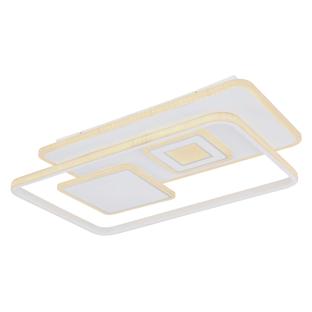Lampe de plafond à design Roderick rectangle blanc 3000-6000K