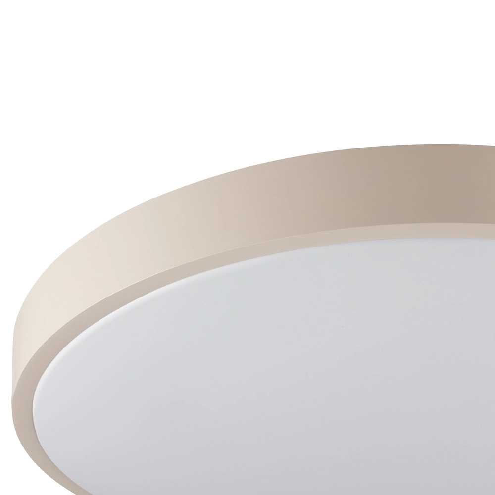 Éclairage de plafond Solistra brun sable avec Ø blanc 44,5 cm Brilliant 4004353478994