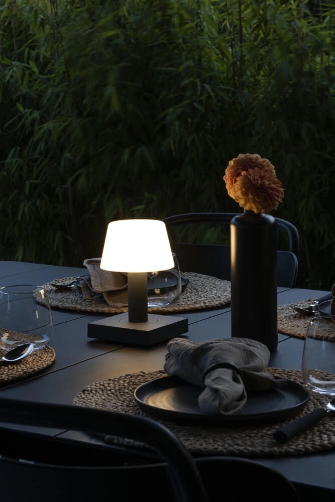 Lampe de table rechargeable Monaco anthracite KonstSmide 7318308253725