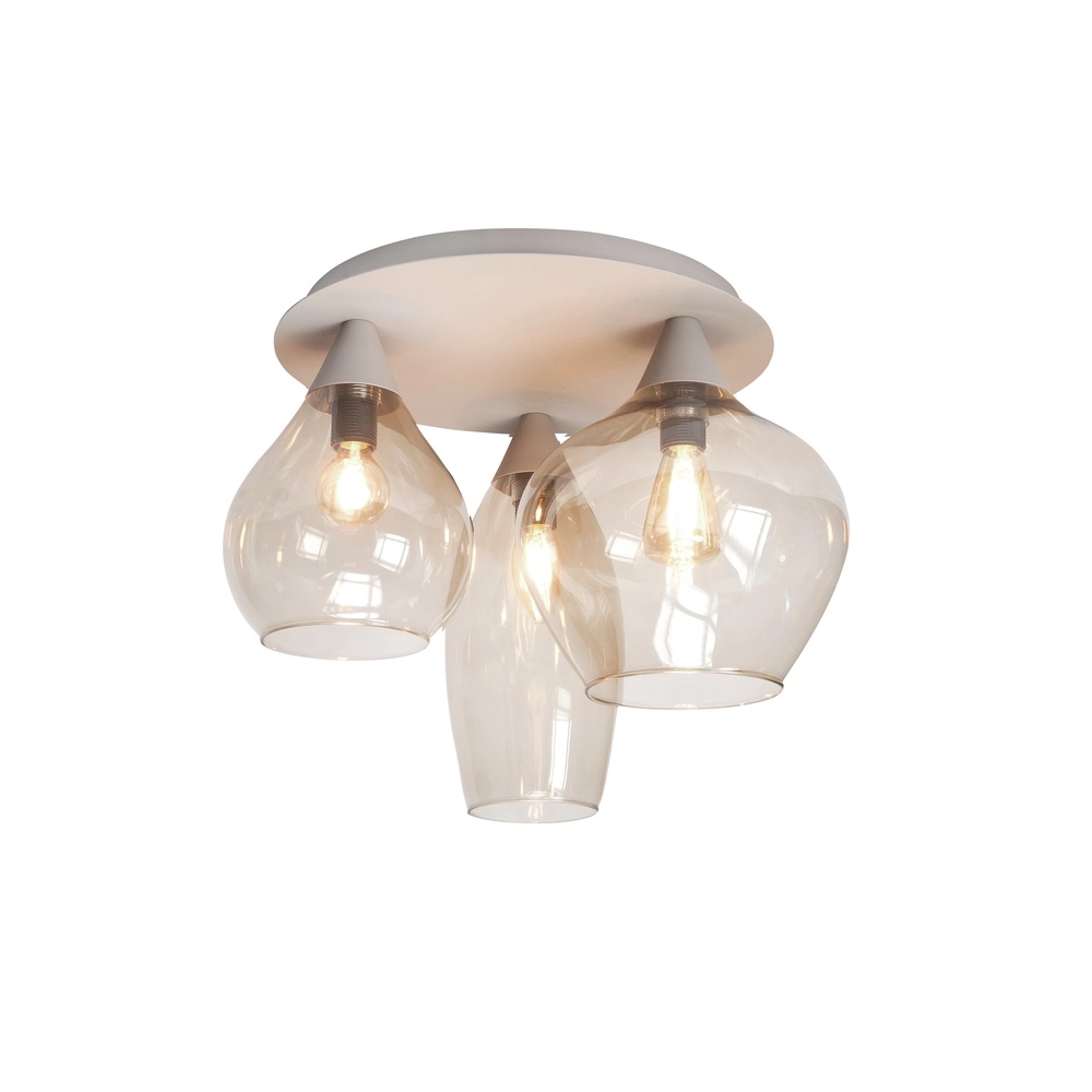Lampe de plafond Cambio brun sable