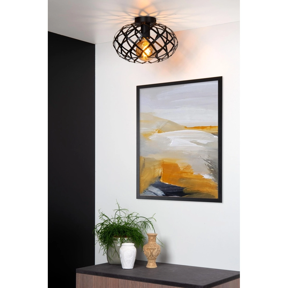 Lampe de plafond Wolfram Noir Lucide 5411212211309
