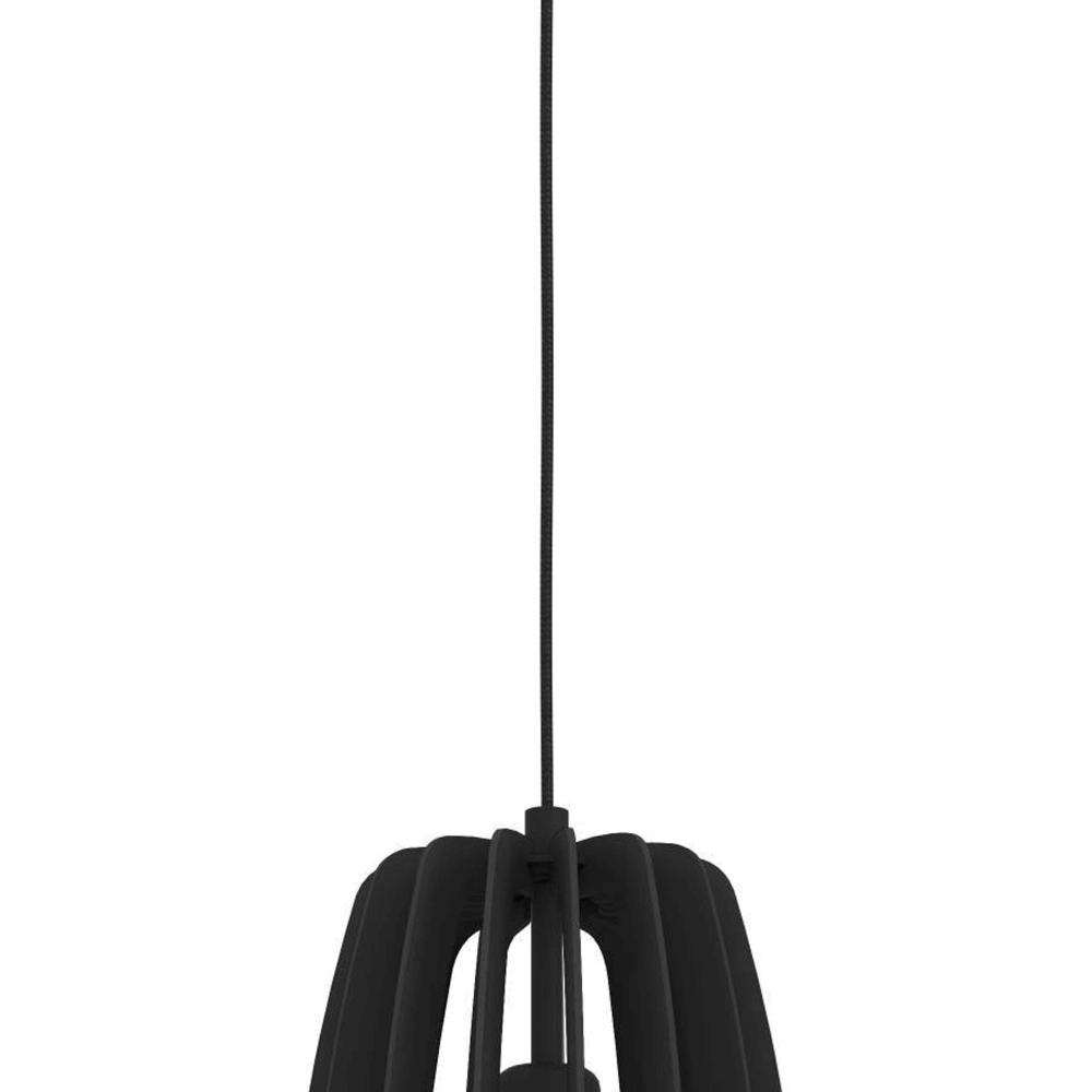 Lampe suspendue noire Bajazzara Ø 26 cm Eglo 9008606244348
