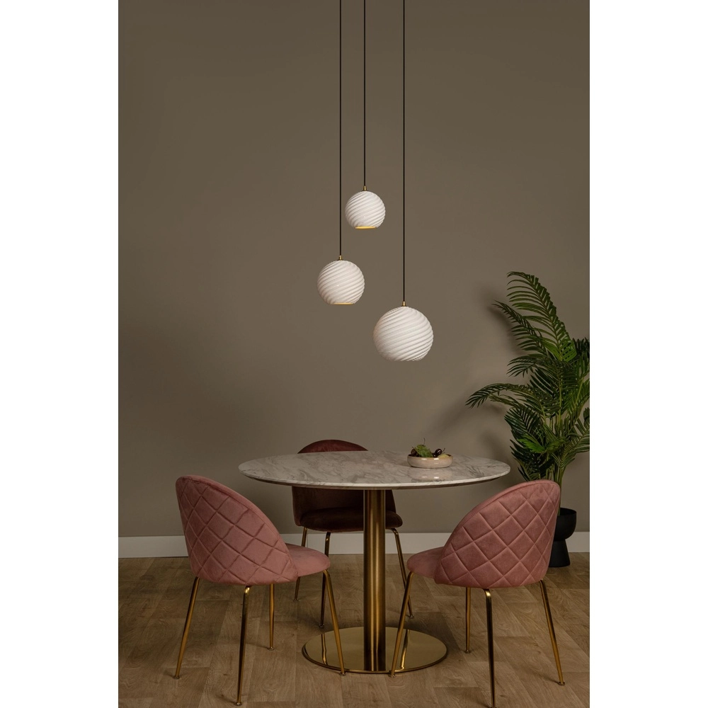 Lampe pendante de conception Bina Blanc rond à 3 lumières Lucide 5411212135018