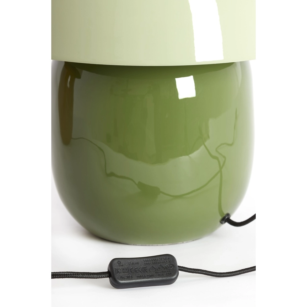 Lampe de table de chambre Mimosa vert brillant Light & Living 8717807816292