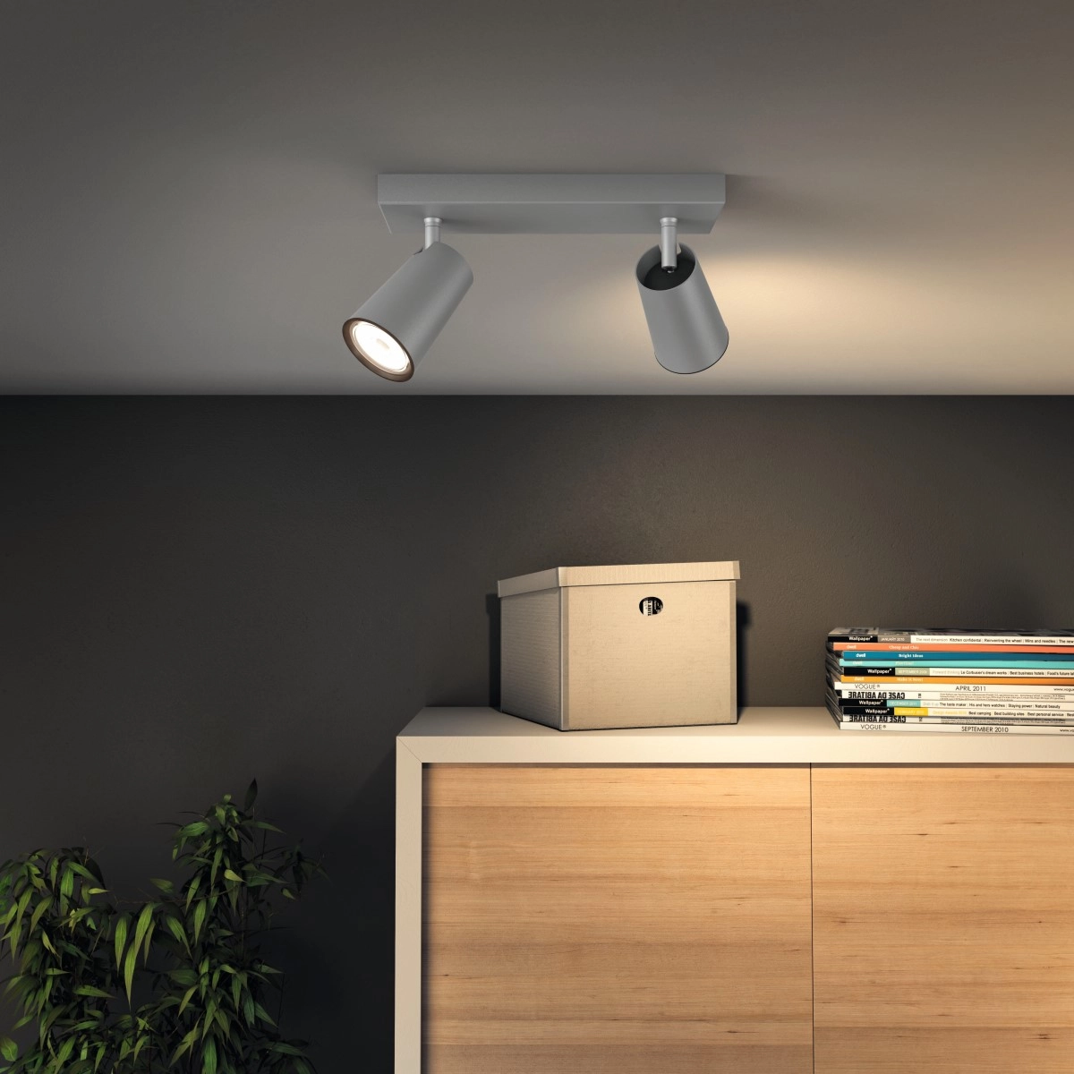 Lampe Paisley 2-gris clair Philips 8718696164655