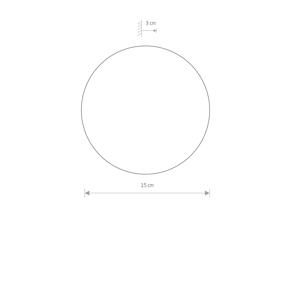 Lampe murale de conception Ring vert sauge Ø 15cm Lyora 5903139126632
