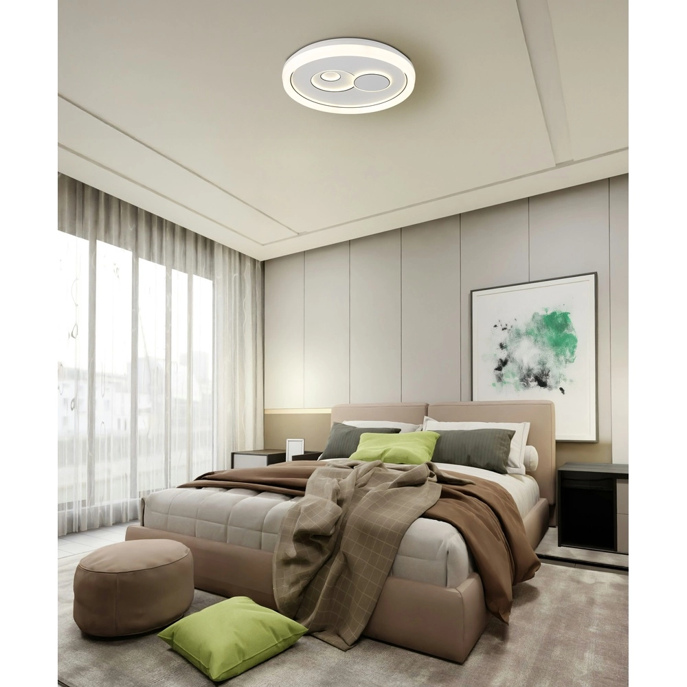 Lampe de plafond Ruiz I blanc Ø 49cm Globo 9007371522811
