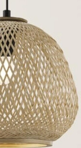 Lampe à suspension Dembleby Rotin Eglo 9002759432614