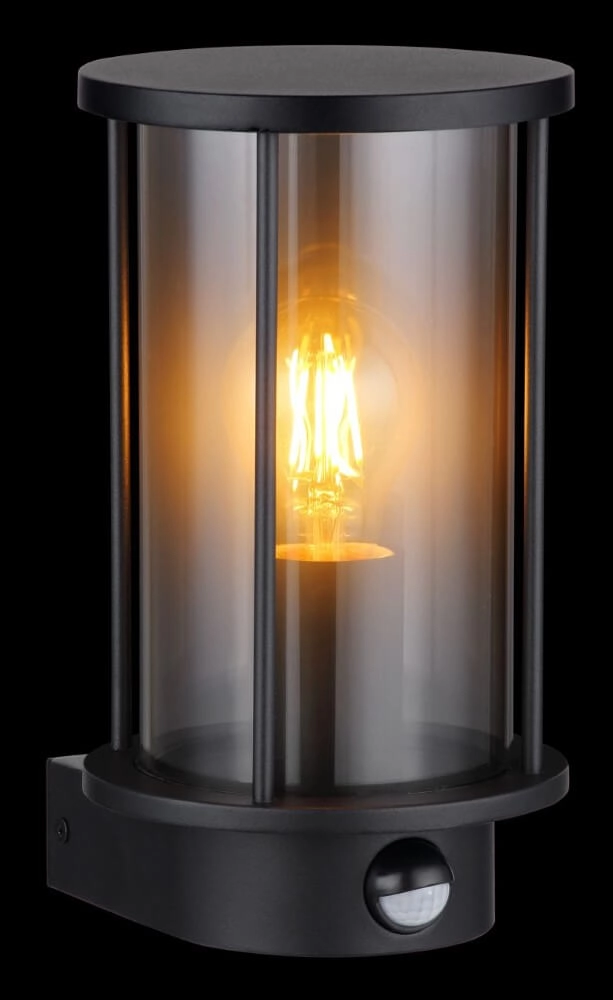 Applique Gracey verre fumé avec capteur Globo 9007371435838