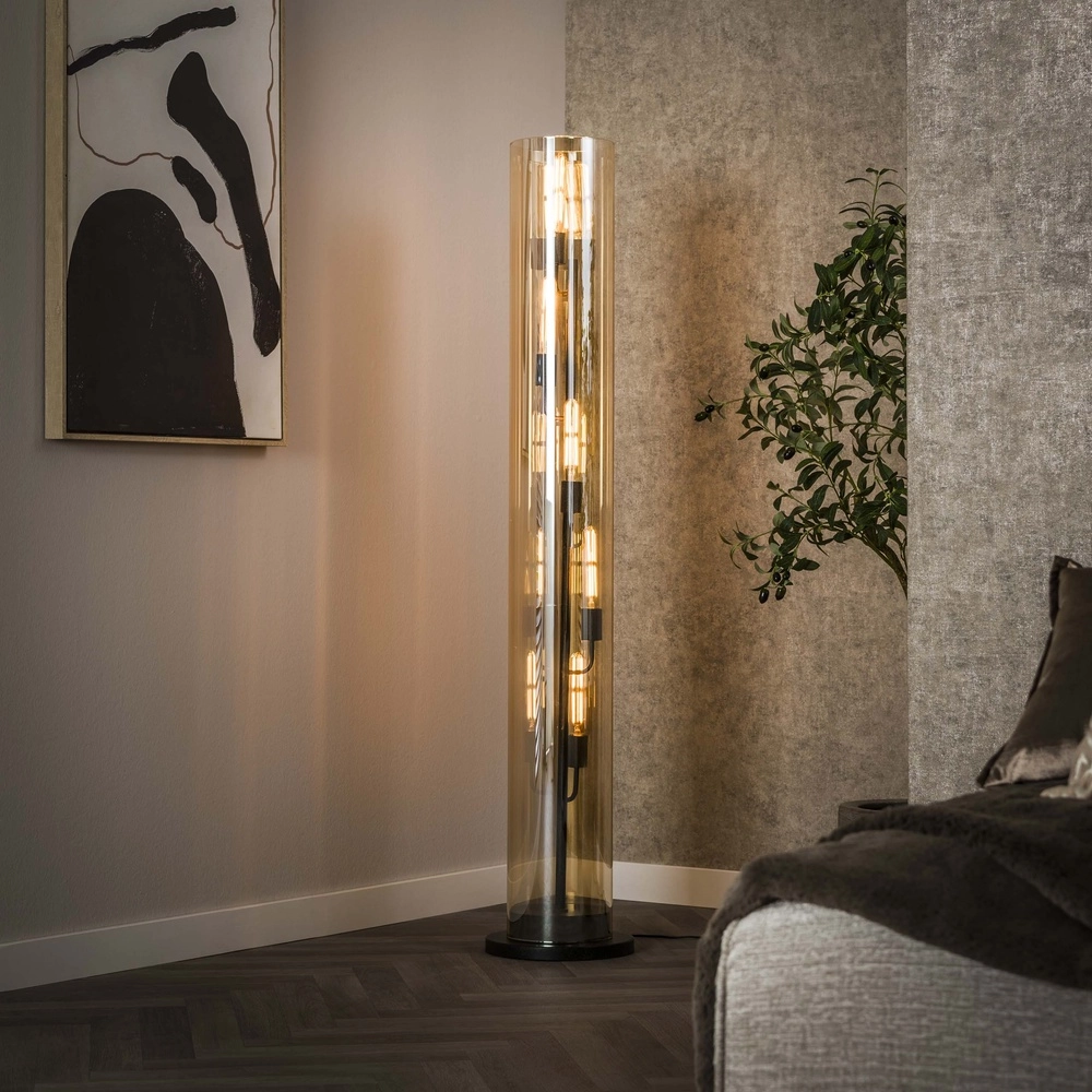 Lampe de pied en verre Tube 150 cm