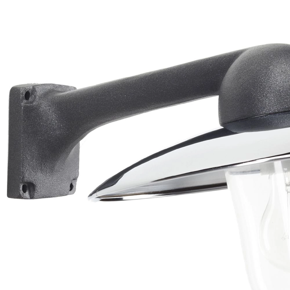 Lampe extérieure de l'industrie Fabrique anthracite avec chrome KS 8714732118859