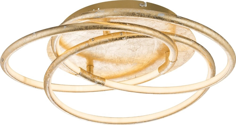 Plafonnier doré Barna Ø 50 cm