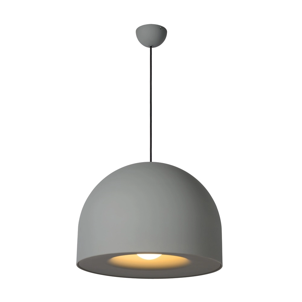 Lampe pendante moderne grise en béton Akron Ø 50cm - 1x E27