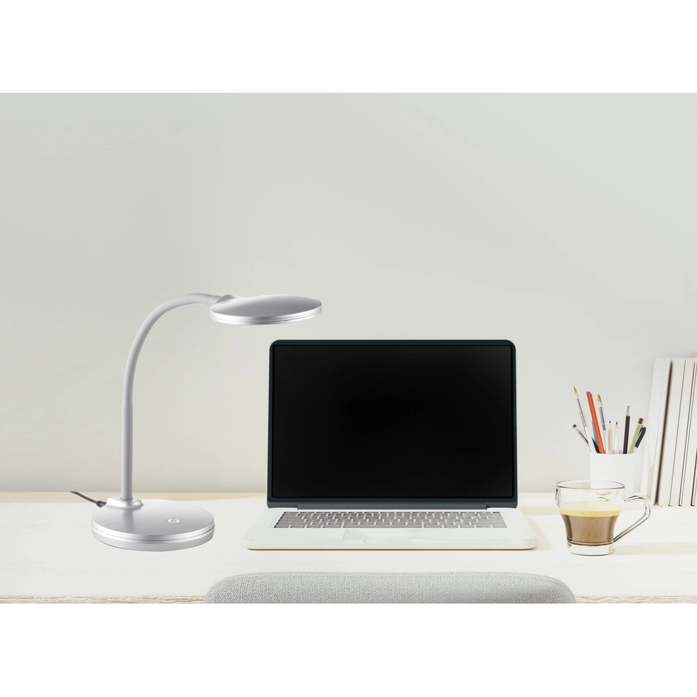 Lampe de bureau à LED Carmen Gris argenté Globo 4048194064350