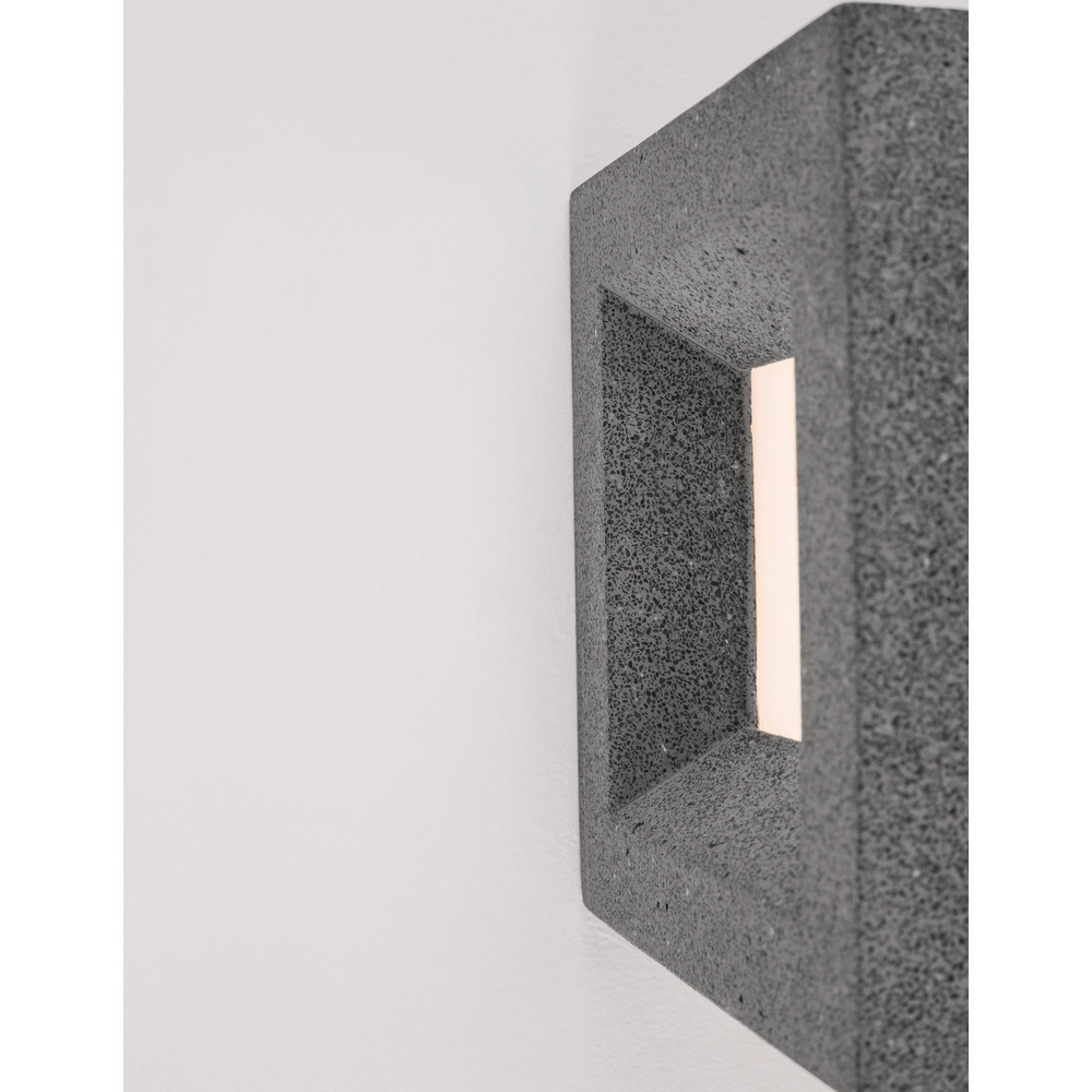 Applique murale carrée Castro noir Lyora 5212017426925