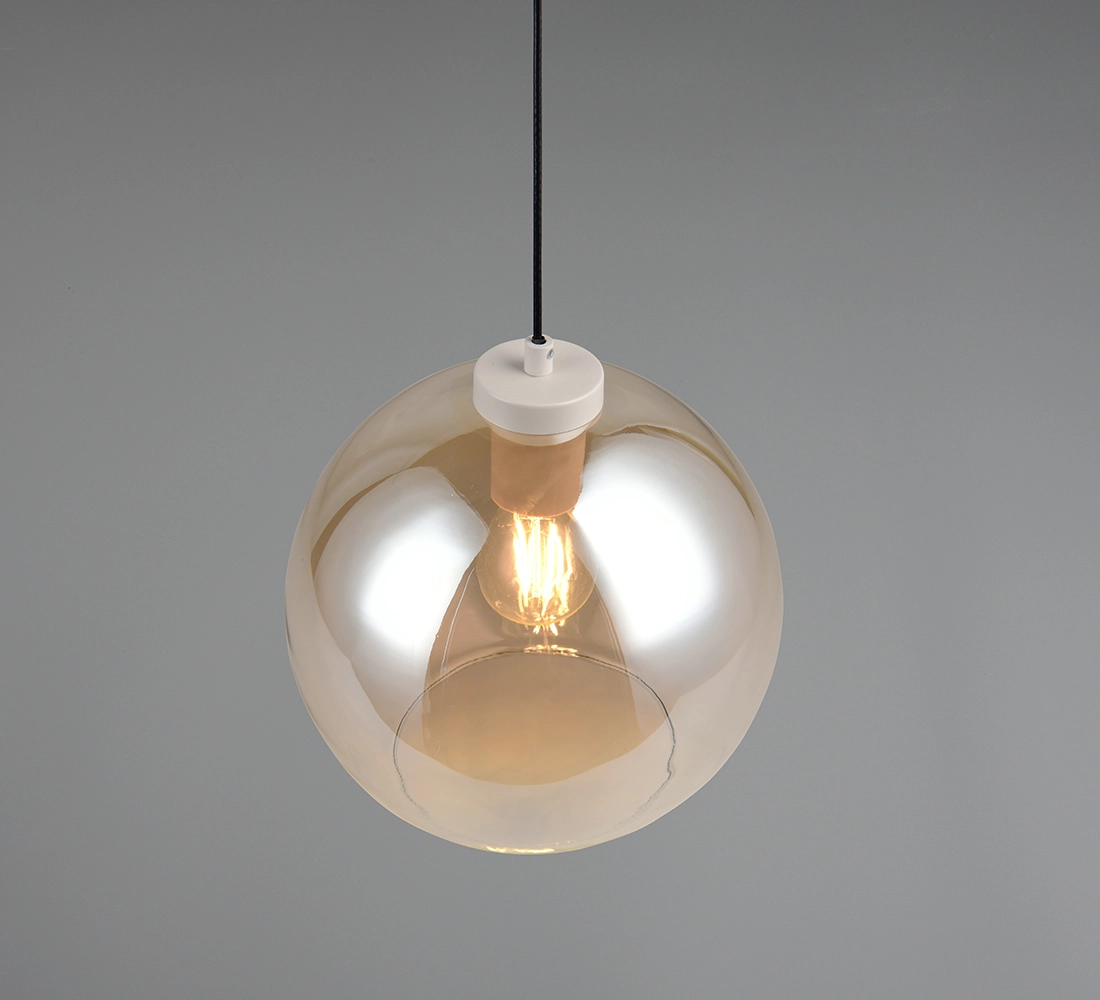 Lampe suspendue Liora Verre ambré Trio 4017807682380