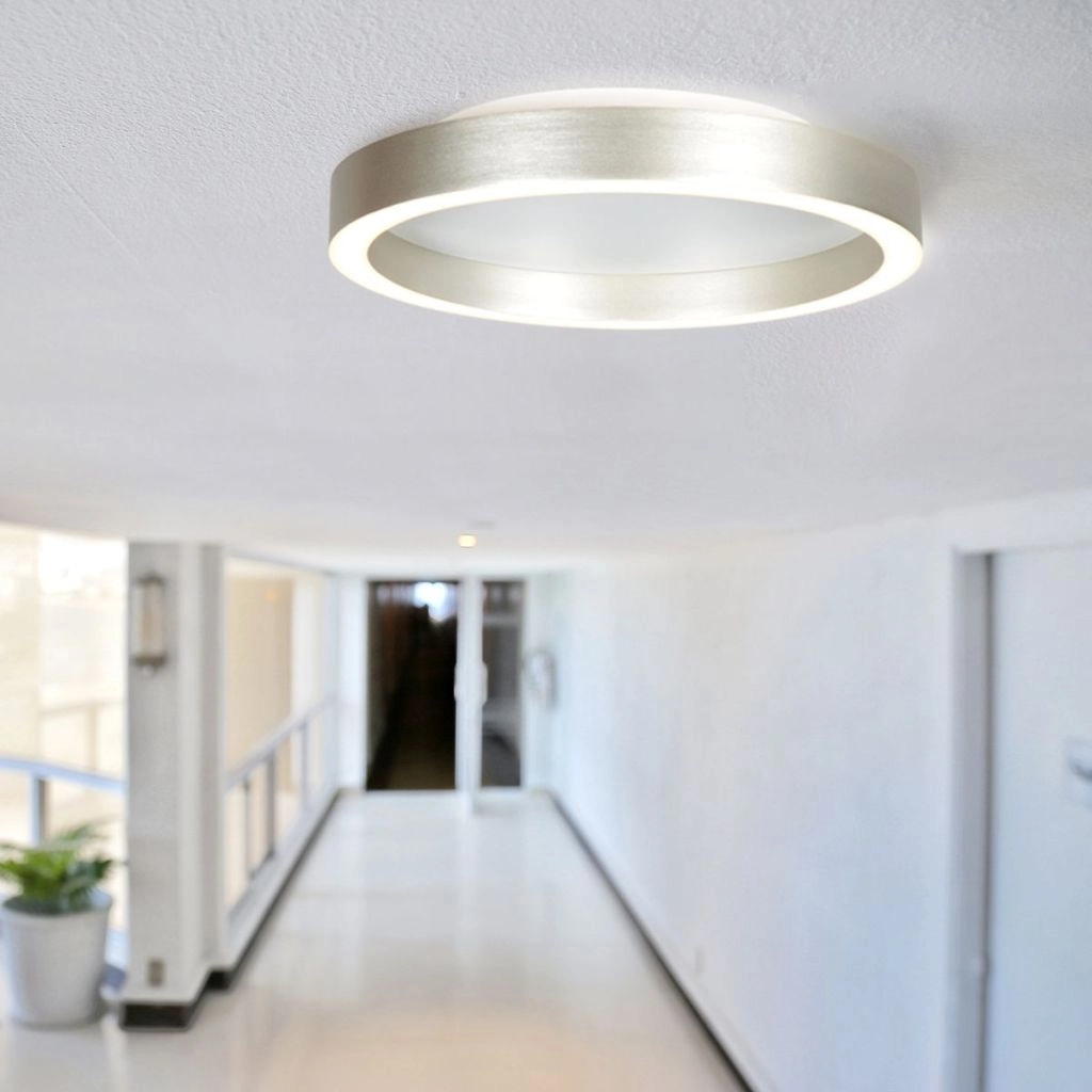 Lampe de plafond à design Ringlux Métal brossé Ø 30cm Steinhauer 8712746180916