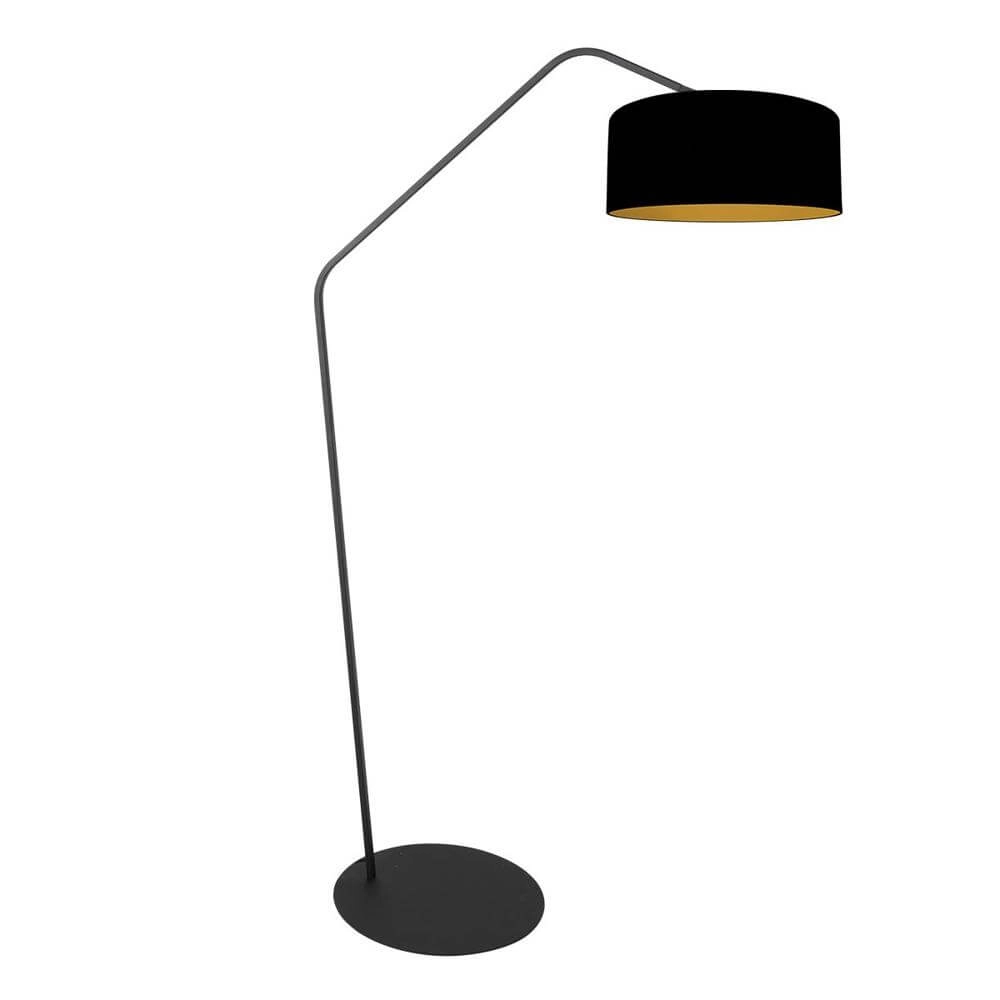 Lampadaire Zig-Zag noir avec or intérieur Ø 50cm Lampadaire Zig-Zag noir avec or intérieur Ø 50cm