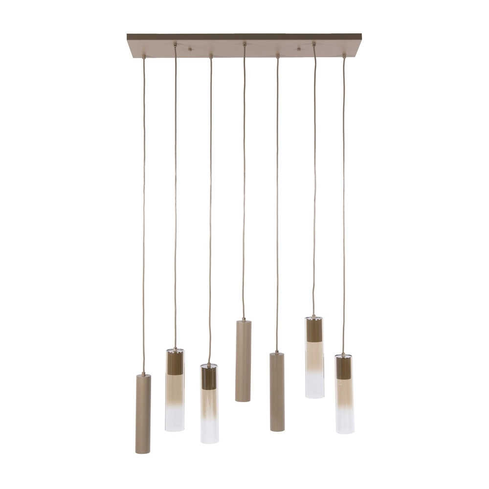 Lampe suspendue élégante Lungo Sand Brown 7 Lyora 8716803514898