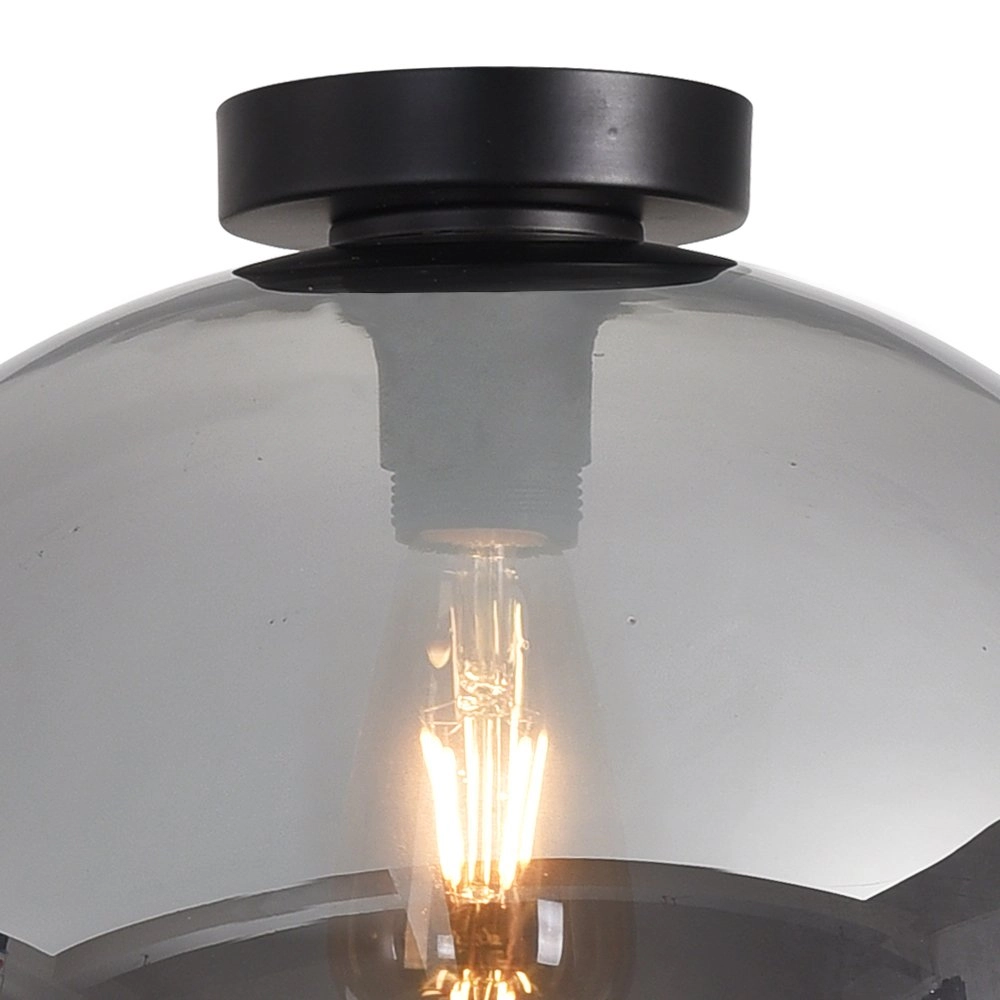 Plafonnier Marino-40 avec verre fumé Ø 40cm Artdelight 8719831735860