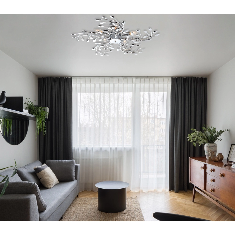 Lampe de plafond Flash chrome Ø 65cm Globo 9007371210121