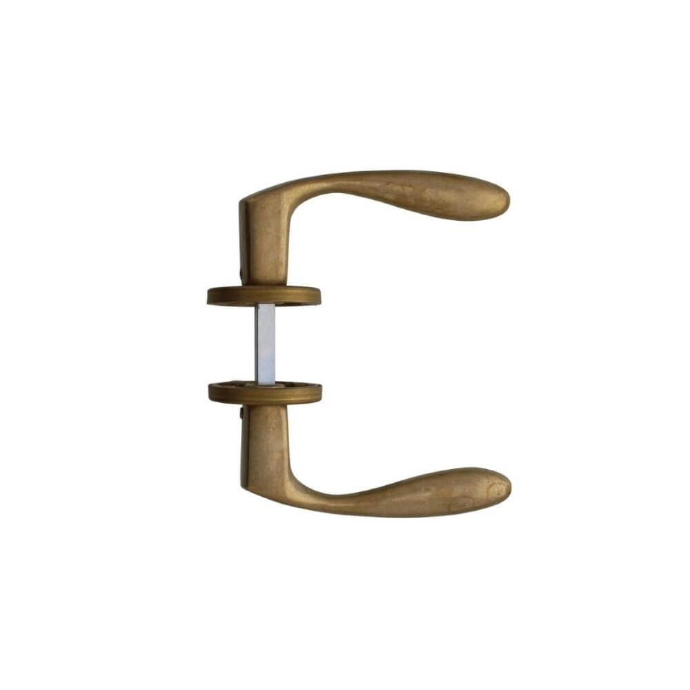 Poignée Banaan sur rosace en laiton dégringolé Intersteel 8714186485729