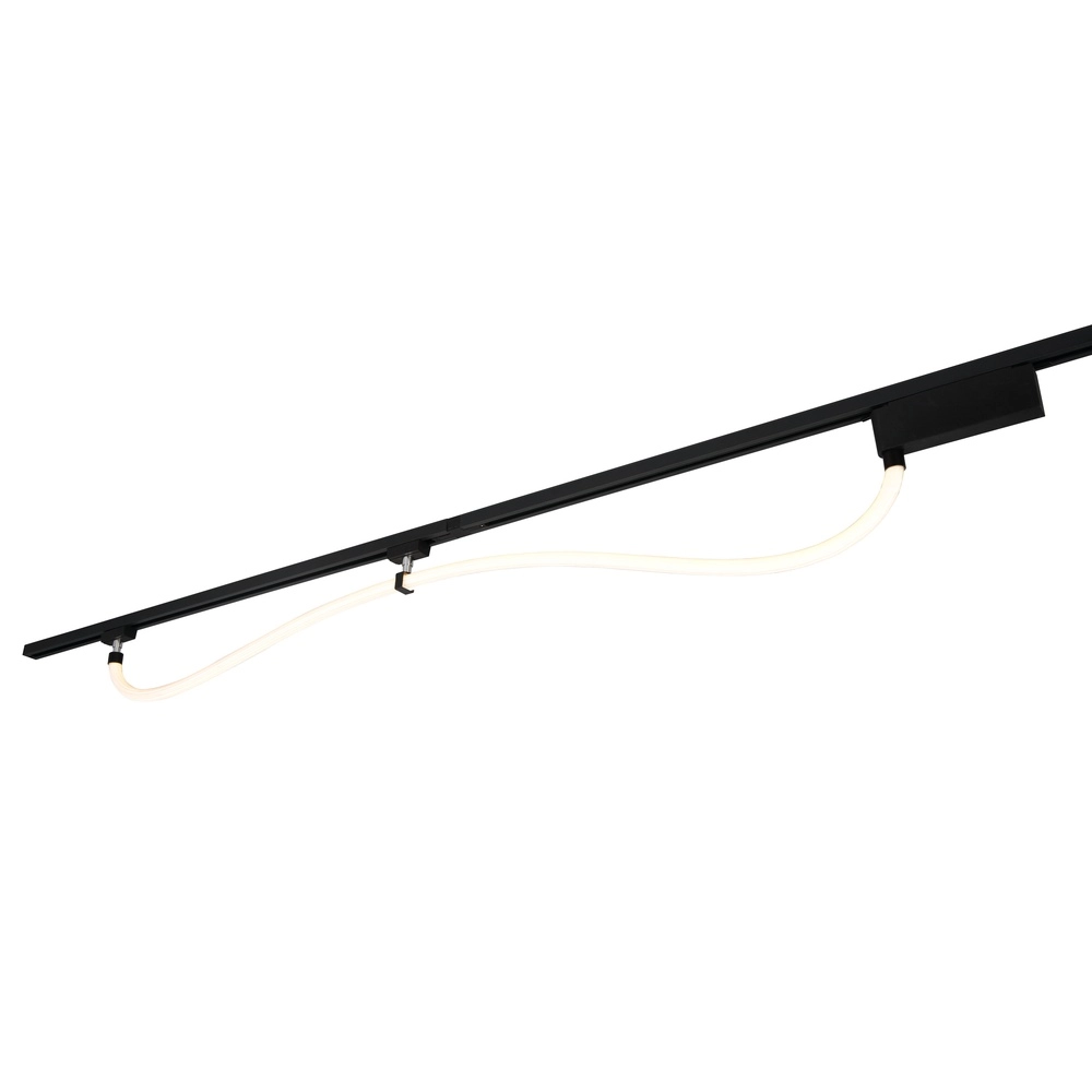 Tuyau d’éclairage sur rail Tube noir 160cm 2 phases Trio 4017807667431