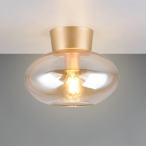 Lampe de plafond Sidera ambre Ø 26cm Trio 4017807697261