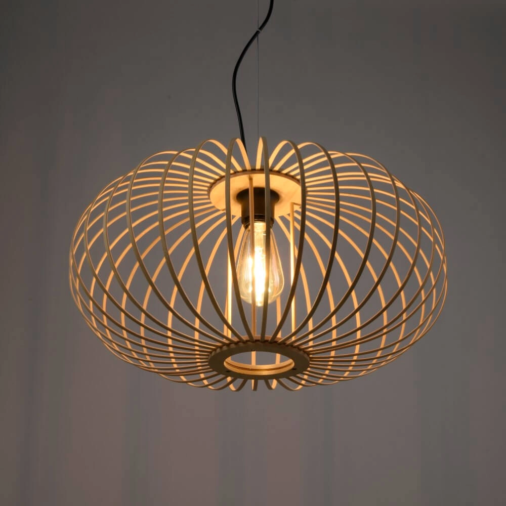 Lampe suspendue en bois Racoon Ø 50 cm Just Light 4043689986810