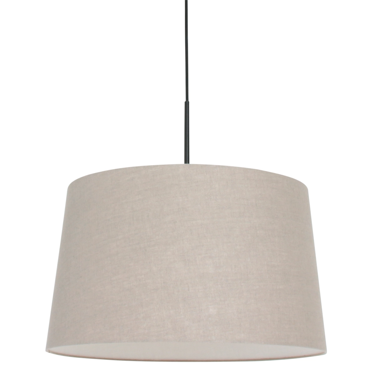 Lampe suspendue Sparkled avec abat-jour 45cm taupe avec noir