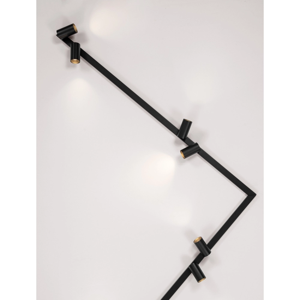 Plafonnier à 8 lumières Oso noir Lyora 5212017465122