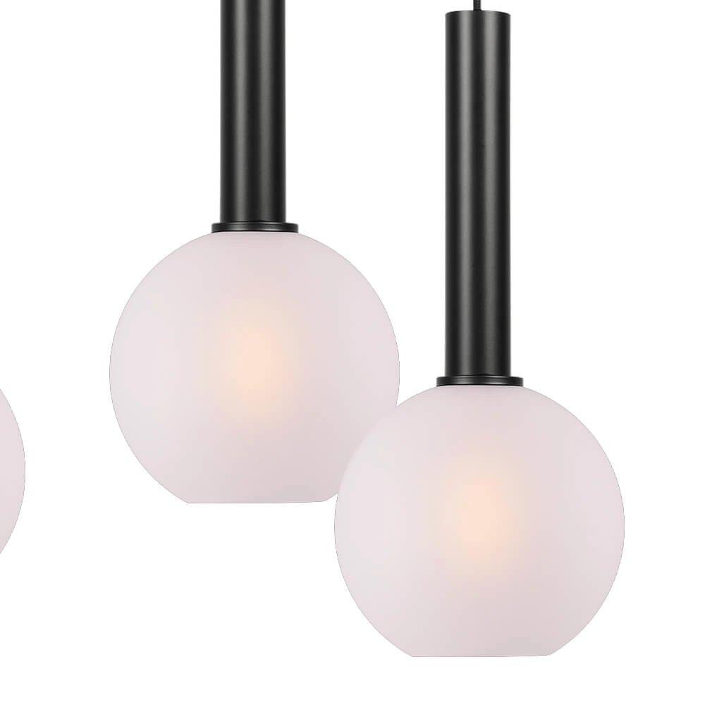 Lampe suspendue 6 lumières Bella 2 avec verre blanc Masterlight 8718121344447